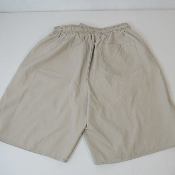 Guys Drawstring Waist Shorts Beige Size S - Picture 3 of 8